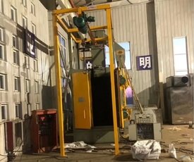 管件噴砂機，鋼管噴砂機